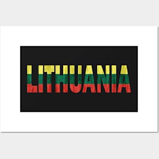 Lithuania Lithuanian Flag Lietuva Souvenir Posters and Art